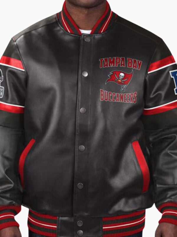 NFL Tampa Bay Buccaneers Multicolor Leather Jacket
