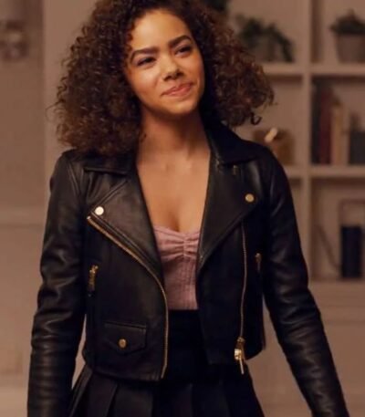 Antonia Ginny & Georgia Ginny Miller Black Biker Jacket