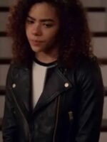 Antonia Ginny & Georgia Ginny Miller Black Biker Jacket