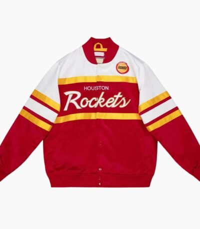NBA Houston Rockets Satin Varsity Jacket