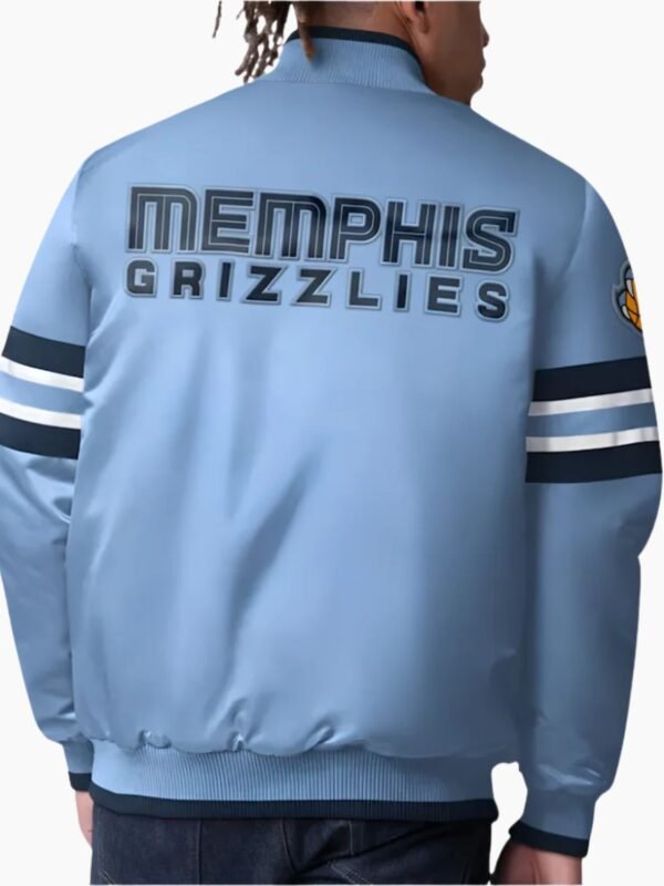 NBA Memphis Grizzlies Satin Varsity Jacket