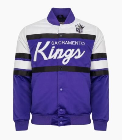 NBA Sacramento Kings Satin Varsity Jacket