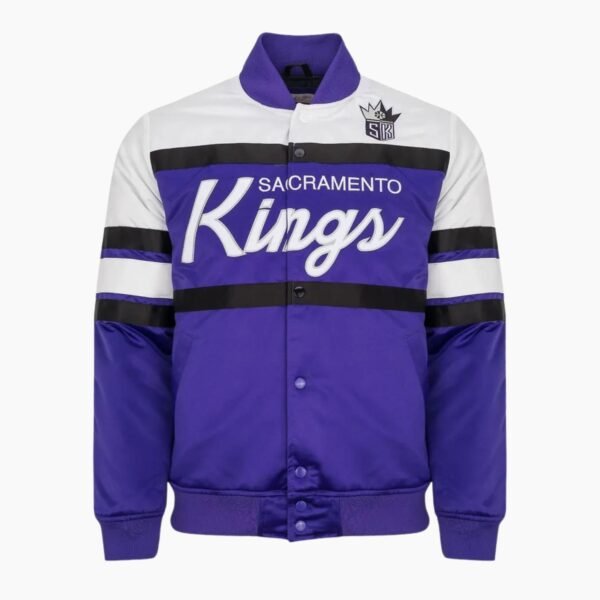 NBA Sacramento Kings Satin Varsity Jacket