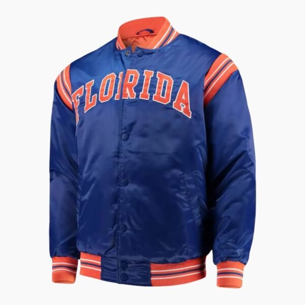 NCAA Florida Gators The Enforcer Full Button Satin Jacket