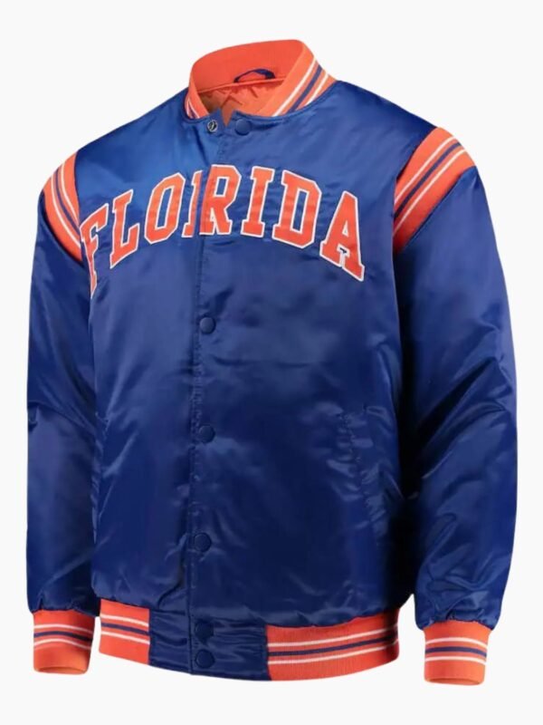 NCAA Florida Gators The Enforcer Full Button Satin Jacket