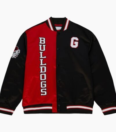 NCAA Georgia Bulldogs The Rookie Satin Varsity Jacket