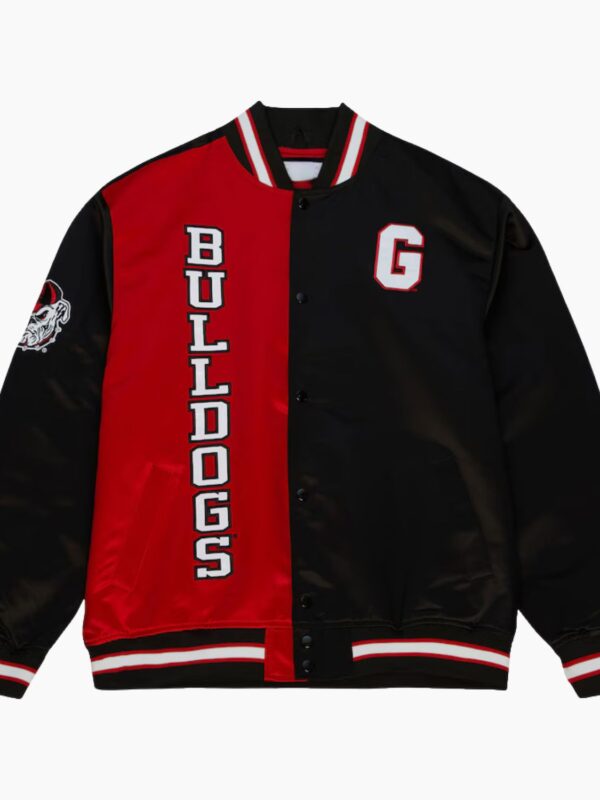 NCAA Georgia Bulldogs The Rookie Satin Varsity Jacket