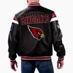 NFL Arizona Cardinals Multicolor Varsity Leather Jacket