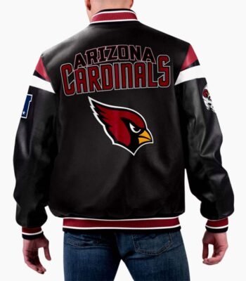 NFL Arizona Cardinals Multicolor Varsity Leather Jacket