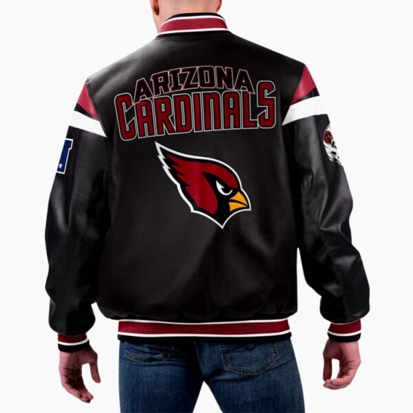 NFL Arizona Cardinals Multicolor Varsity Leather Jacket