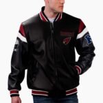 NFL Arizona Cardinals Multicolor Varsity Leather Jacket