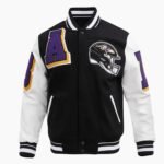 NFL Baltimore Ravens Ribbed Wool Varsity Jacket