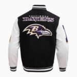 NFL Baltimore Ravens Ribbed Wool Varsity Jacket