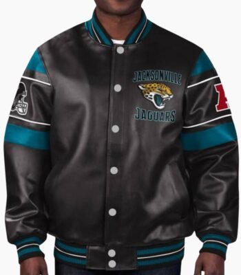 NFL Black Jacksonville Jaguars Leather Jacket