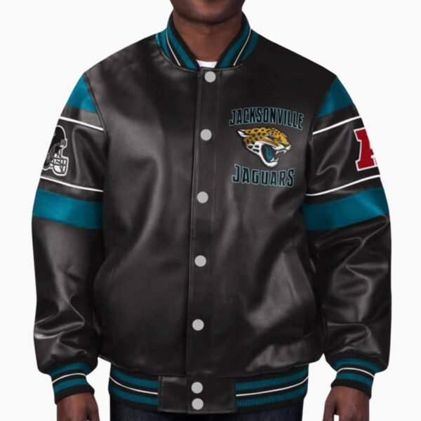 NFL Black Jacksonville Jaguars Leather Jacket