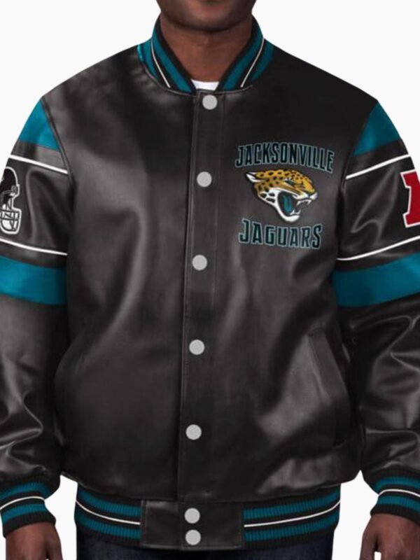 NFL Black Jacksonville Jaguars Leather Jacket