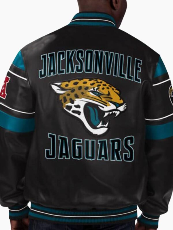 NFL Black Jacksonville Jaguars Leather Jacket