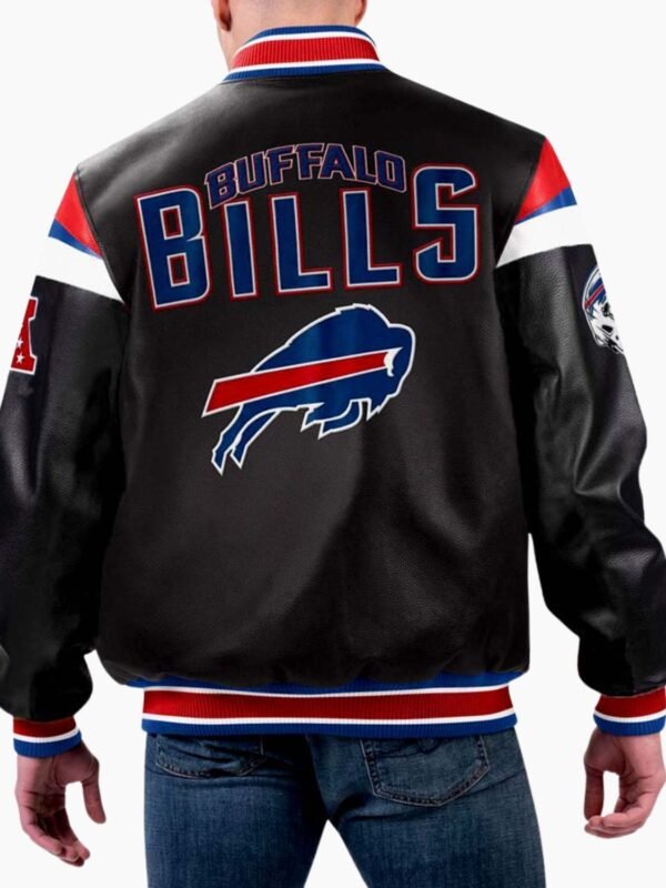NFL Buffalo Bills Multi Varsity Leather Jacket