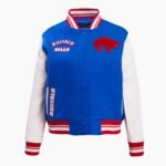 NFL Buffalo Bills Retro Classic Ribbed Wool Varsity Jacket