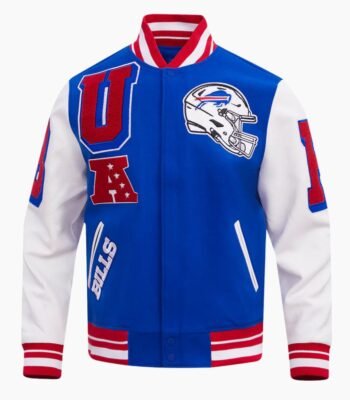 NFL Buffalo Bills Ribbed Wool Varsity Jacket