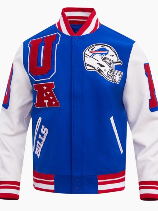 NFL Buffalo Bills Ribbed Wool Varsity Jacket