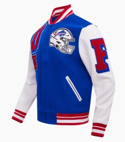 NFL Buffalo Bills Ribbed Wool Varsity Jacket