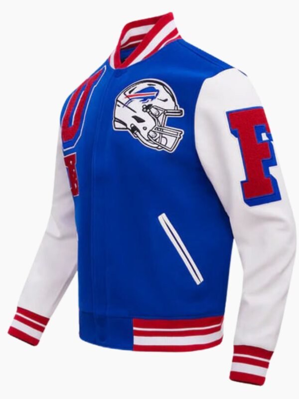 NFL Buffalo Bills Ribbed Wool Varsity Jacket
