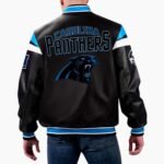 NFL Carolina Panther Football Varsity Leather Jacket