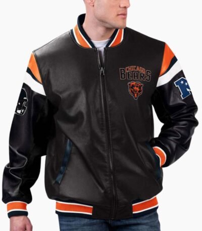 NFL Chicago Bears Varsity Leather Jacket