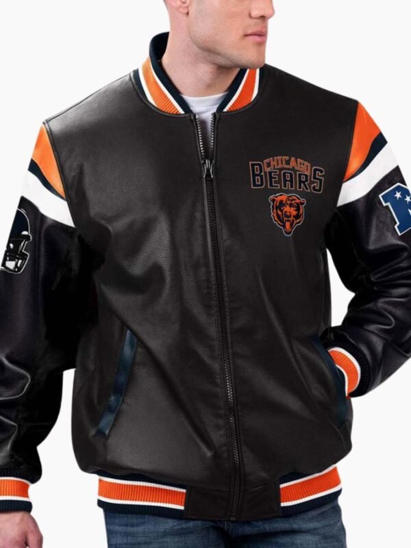 NFL Chicago Bears Varsity Leather Jacket