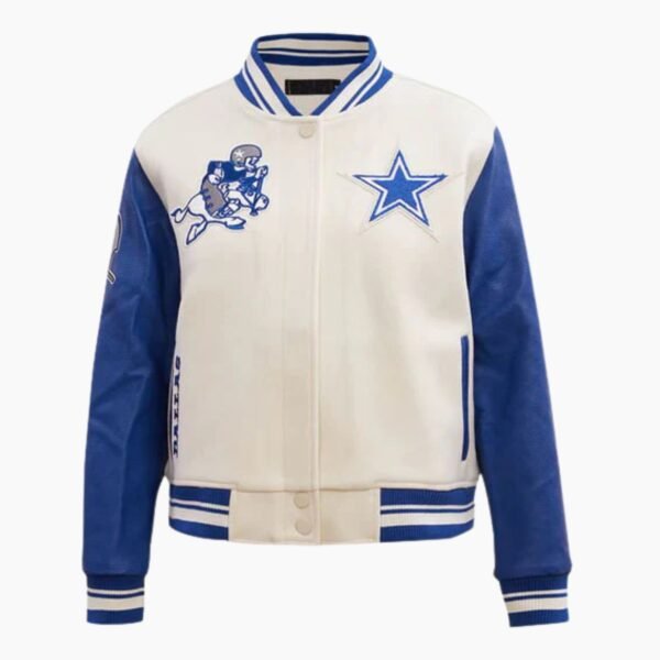 NFL Dallas Cowboys Retro Classic Ribbed Wool Varsity Jacket