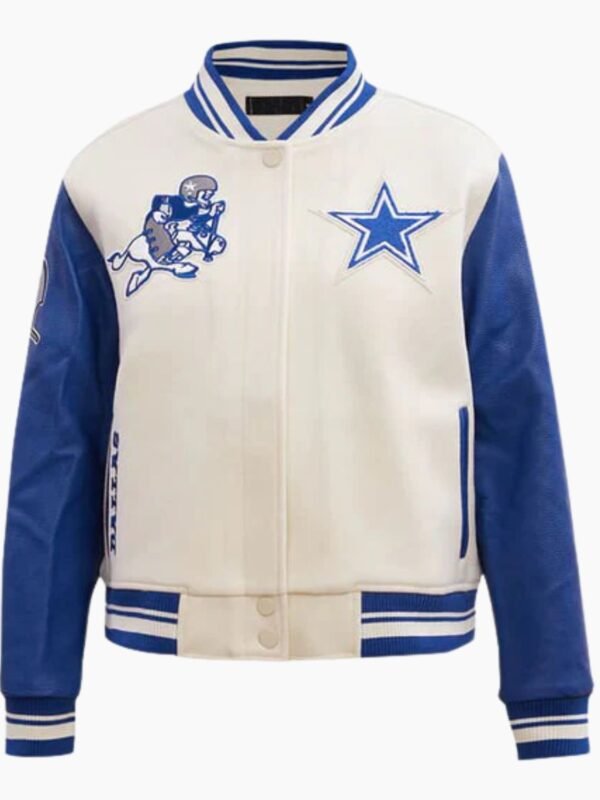 NFL Dallas Cowboys Retro Classic Ribbed Wool Varsity Jacket