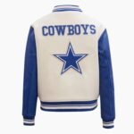 NFL Dallas Cowboys Retro Classic Ribbed Wool Varsity Jacket