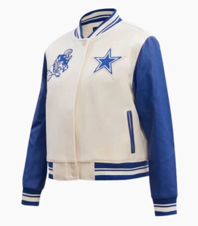 NFL Dallas Cowboys Retro Classic Ribbed Wool Varsity Jacket