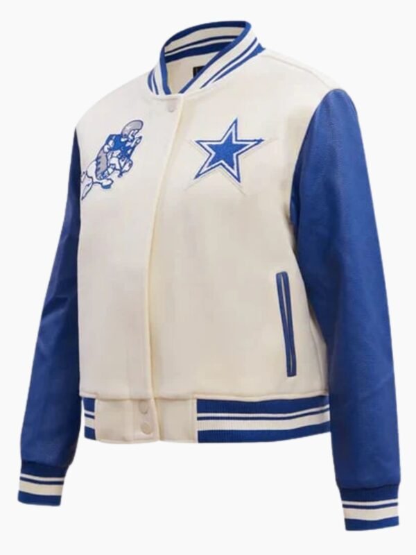 NFL Dallas Cowboys Retro Classic Ribbed Wool Varsity Jacket