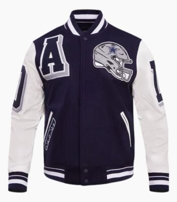 NFL Dallas Cowboys Ribbed Wool Varsity Jacket