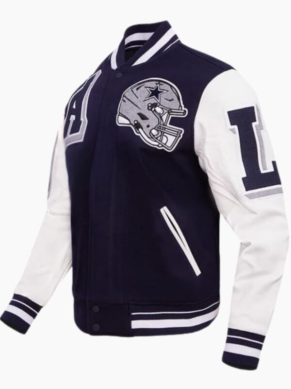 NFL Dallas Cowboys Ribbed Wool Varsity Jacket