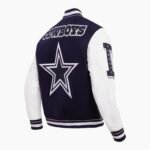 NFL Dallas Cowboys Ribbed Wool Varsity Jacket