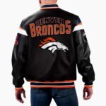 NFL Denver Broncos Varsity Leather Jacket