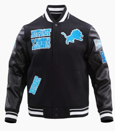 NFL Detroit Lions Retro Classic Wool Varsity Jacket
