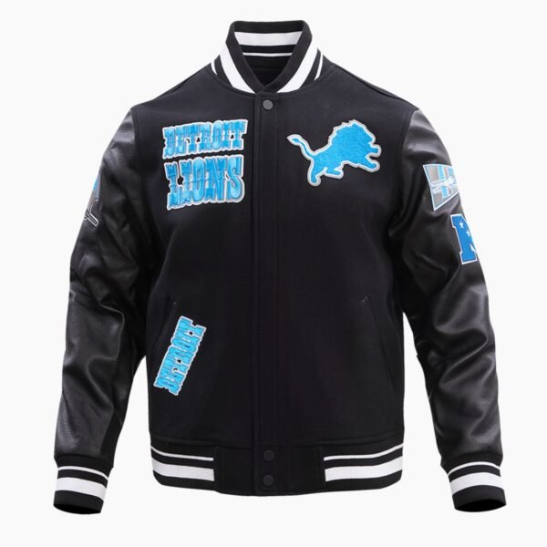 NFL Detroit Lions Retro Classic Wool Varsity Jacket