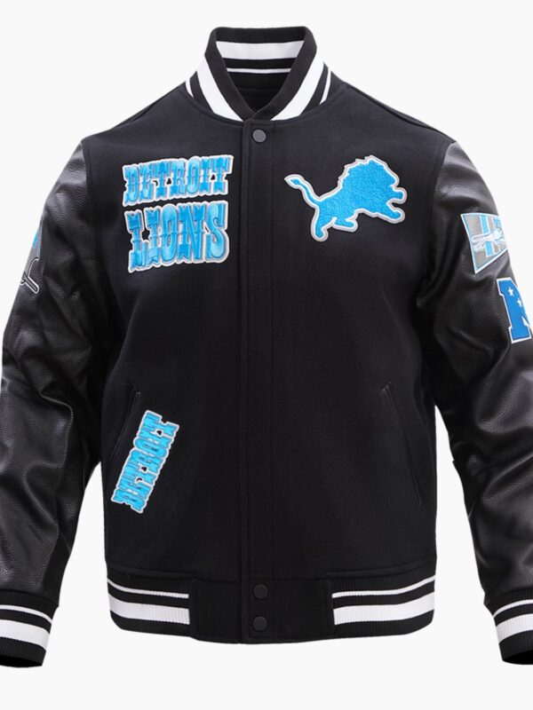 NFL Detroit Lions Retro Classic Wool Varsity Jacket