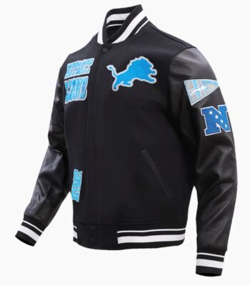 NFL Detroit Lions Retro Classic Wool Varsity Jacket