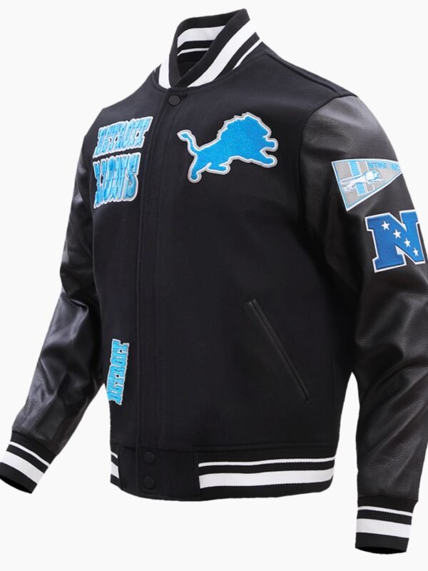 NFL Detroit Lions Retro Classic Wool Varsity Jacket