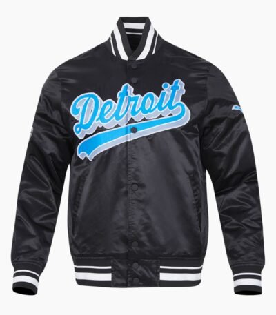 NFL Detroit Lions Script Tail Satin Jacket