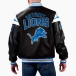 NFL Detroit Lions Varsity Leather Jacket