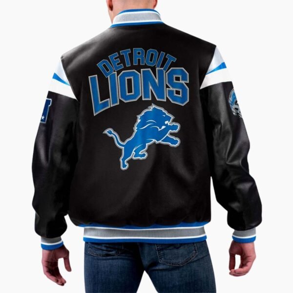 NFL Detroit Lions Varsity Leather Jacket