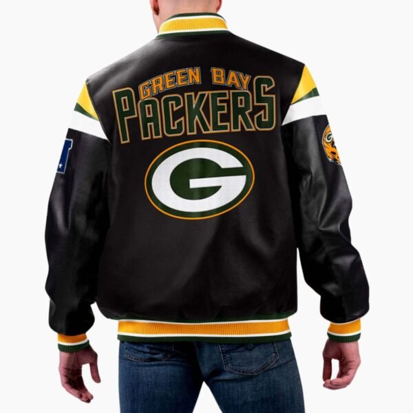 NFL Green Bay Packers Varsity Leather Jacket