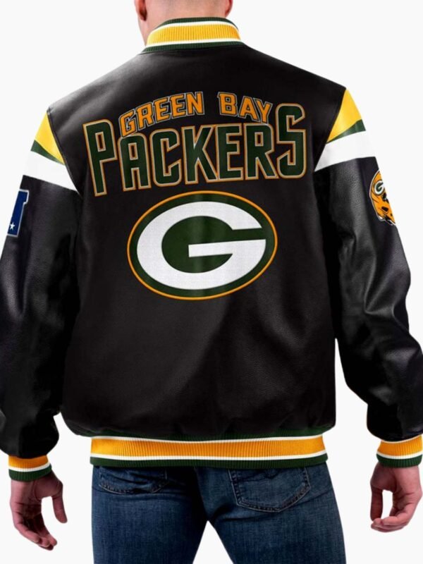NFL Green Bay Packers Varsity Leather Jacket