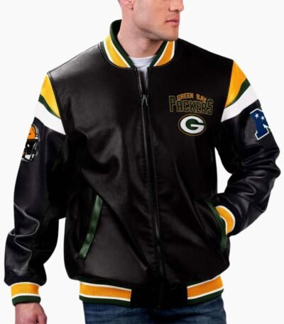 NFL Green Bay Packers Varsity Leather Jacket